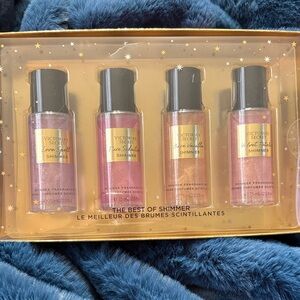 Victoria's Secret Shimmer Mini Mist Set - Pink & Gold